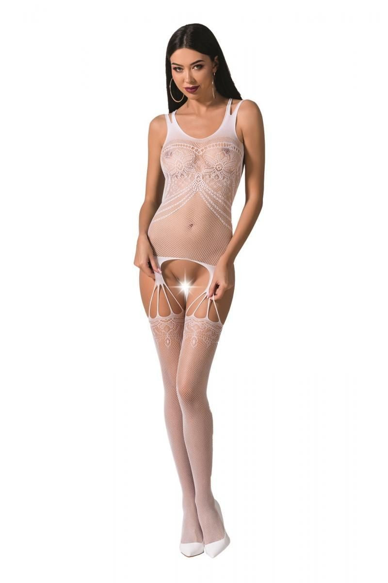weißer ouvert Bodystocking BS070 von Passion weißer ouvert Bodystocking BS070 von Passion